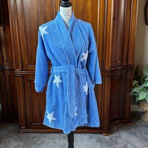 Canyon Group  Blue Star and Moon Patterned Robe size Sm